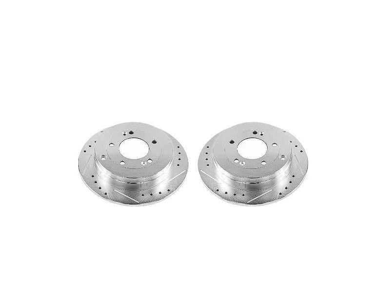 Rotors Rear Pair Drilled Slotted Evolution - Power Stop 2006-09 Hyundai Azera