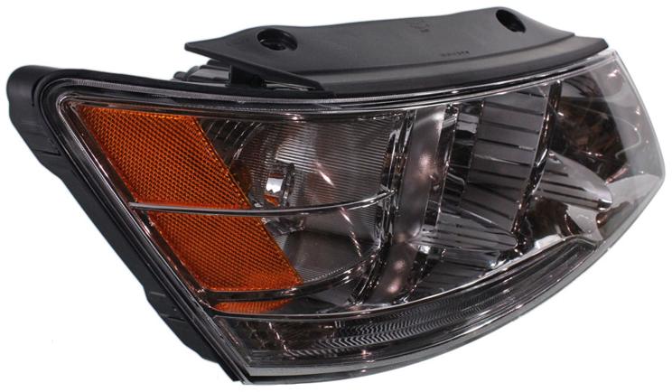 Headlight Right Single Clear Capa Certified W/ Bulb(s) - Replacement 2009-2010 Sonata