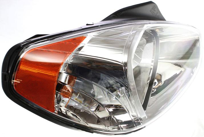 Headlight Right Single Clear W/ Bulb(s) - Replacement 2006 Accent