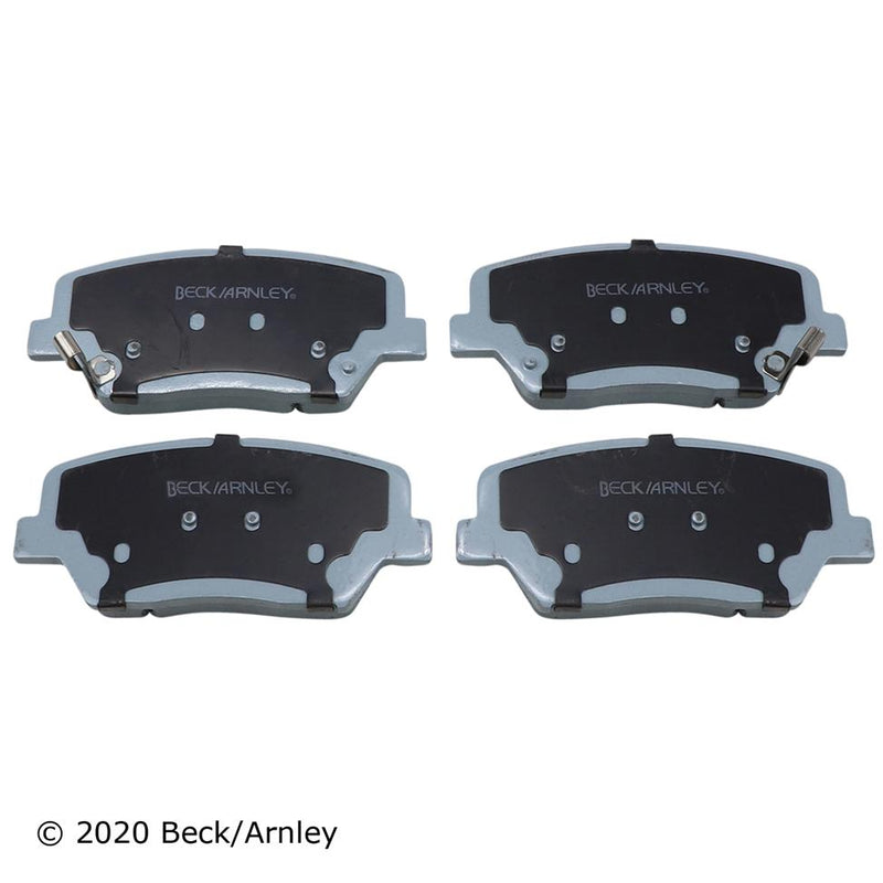 Brake Pad Set Set Of 2 Ceramic Premium Series - Beck Arnley 2010-2012 Santa Fe
