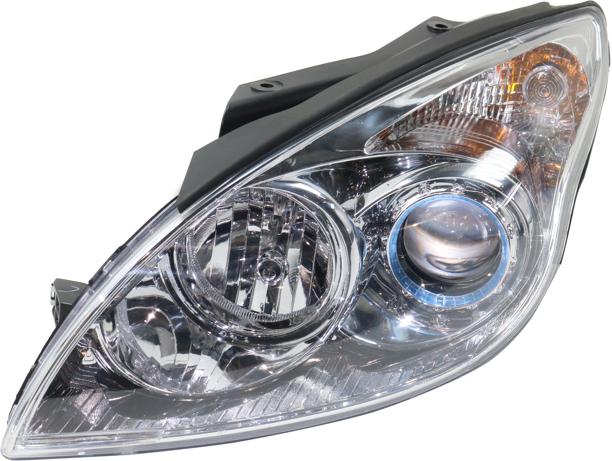 Headlight Set Of 2 Clear W/ Bulb(s) Capa Certified - Replacement 2010-2012 Elantra