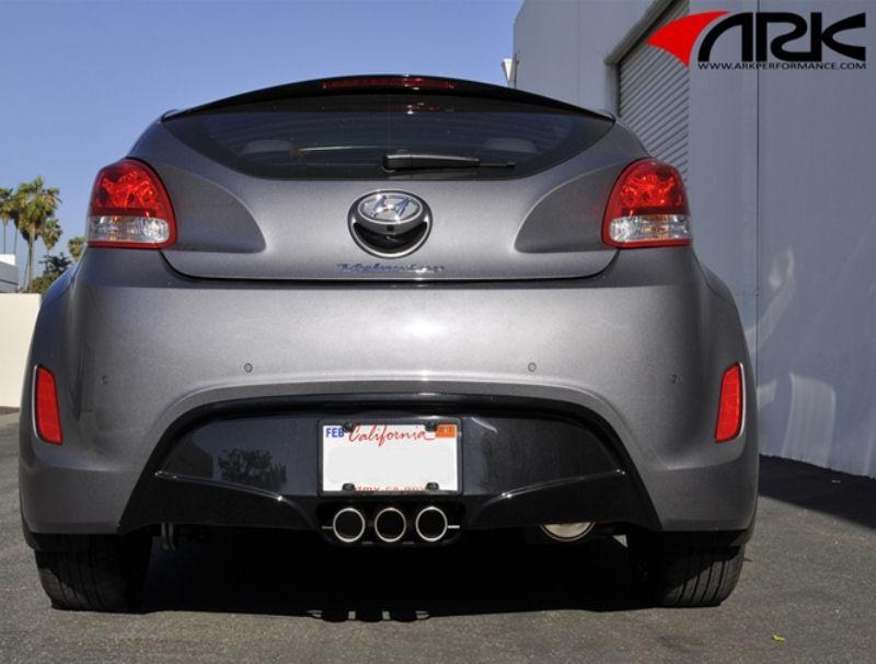 Catback Exhaust Stainless DT-S w/ Tips Polished SM0703-0113D - ARK 2012-14 Hyundai Veloster 4Cyl 1.6L