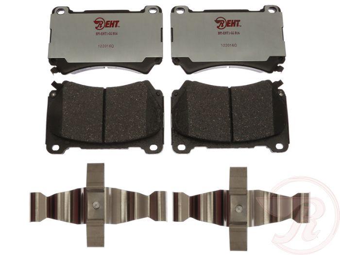 Brake Pad Set Set Of 2 Ceramic And Semi-metallic Element3 Hybrid Series - Raybestos 2009-2012 Genesis 8 Cyl 4.6L