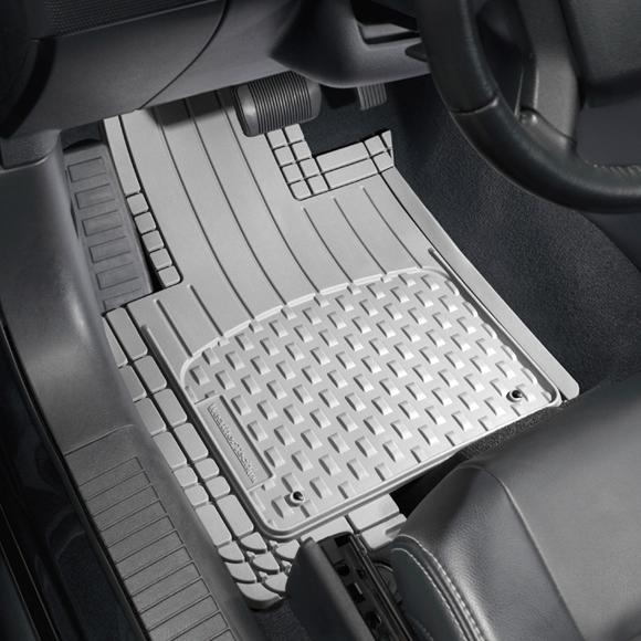 Floor Mats 1st 4 Pieces Gray Rubber All-vehicle Trim-to-fit Series - Weathertech Universal