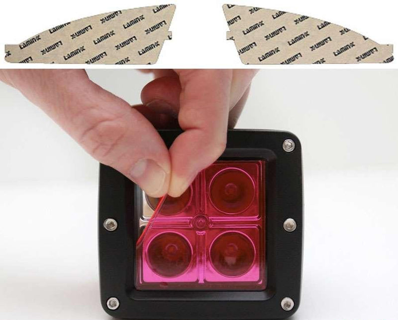 Fog Light Cover Pink HY108P - Lamin-X 2007-08 Hyundai Elantra