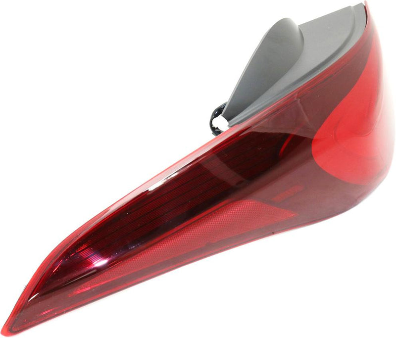Tail Light Left Single Clear Red W/ Bulb(s) - Replacement 2014 Elantra Coupe