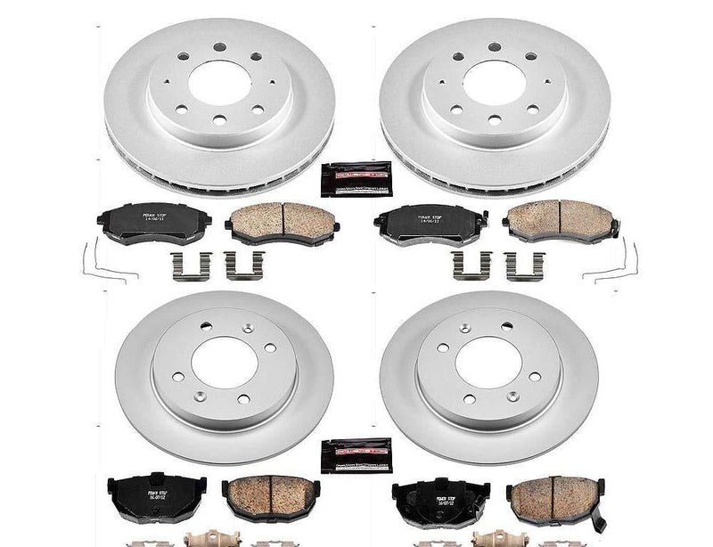 Brake Kit Front Rear Geomet Coated Z17 Evolution CRK2778 - Power Stop 1998-01 Hyundai Elantra