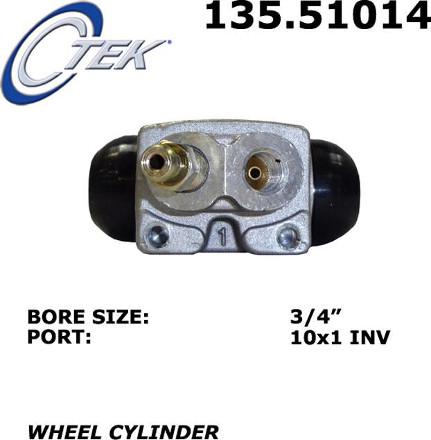 Wheel Cylinder Right Single C-tek Series - Centric Parts 1992-1993 Elantra