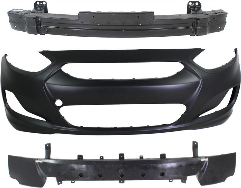 Bumper Absorber Set Of 3 - Replacement 2012-2013 Accent