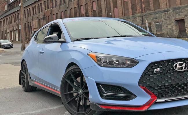 Mud Flap White w/ Logo Black MF57-UR-WH/BLK - Rally Armor 2019-21 Hyundai Veloster
