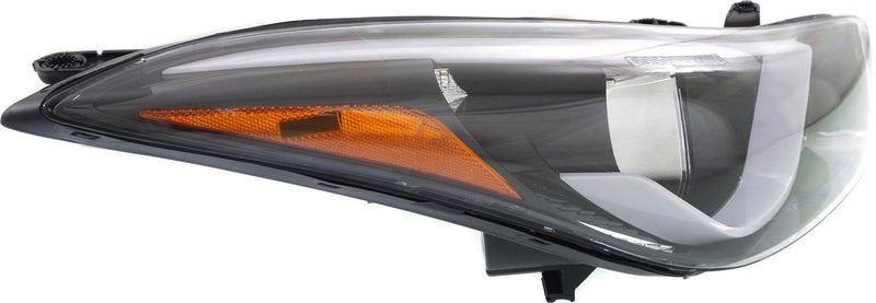 Headlight Right Single Clear W/ Bulb(s) Capa Certified - Replacement 2014-2016 Elantra