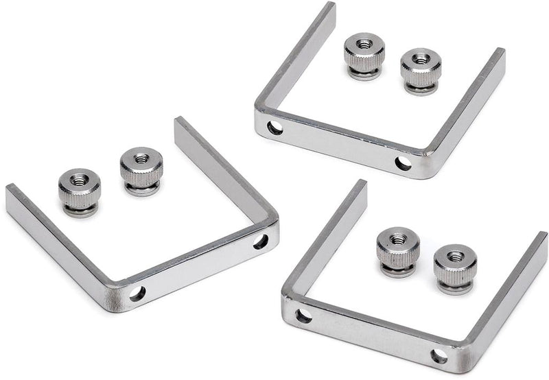 Gauge Mounting Bracket Set Of 3 Silver Aluminum Composite Series - Autometer Universal