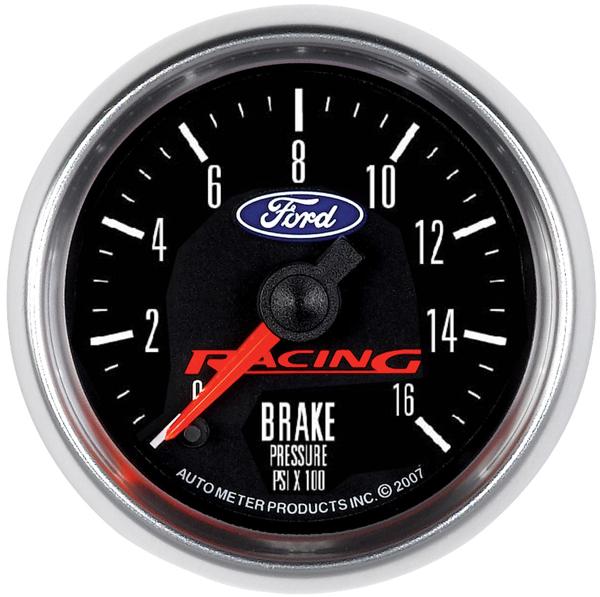 Brake Pressure Gauge Ford Racing Series - Autometer Universal
