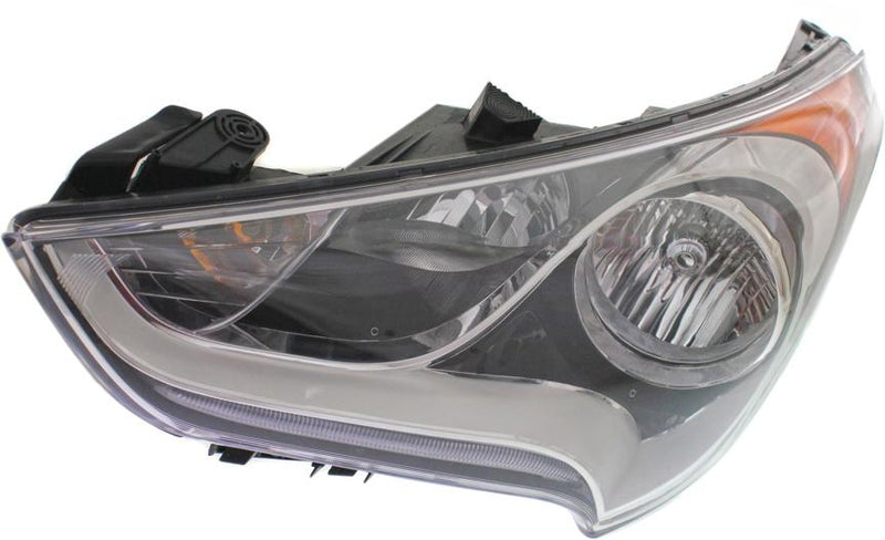 Headlight Set Of 2 Clear W/ Bulb(s) - Replacement 2012-2017 Veloster