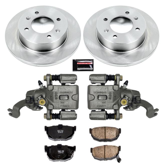 Brake Disc And Caliper Kit Set Of 2 Autospecialty By - Powerstop 2005-2006 Elantra 4 Cyl 2.0L