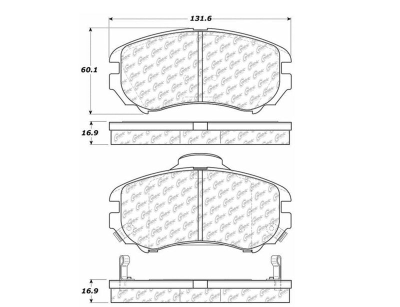 Pads Front Ceramic PosiQuiet - StopTech 2009-10 Hyundai Sonata  and more