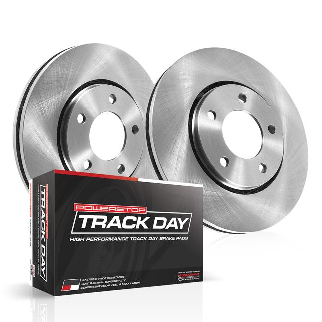 Brake Disc And Pad Kit Set Of 2 Plain Surface Track Day - Powerstop 1998 Elantra 4 Cyl 1.8L