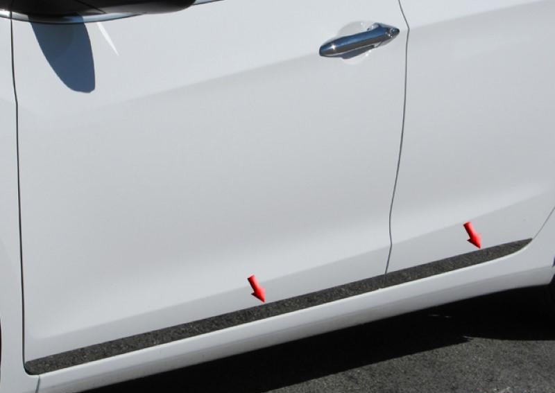 Rocker Panel Trim Kit 4 Piece Stainless Steel TH13345 - Quality Auto Accessories 2013-17 Hyundai Elantra