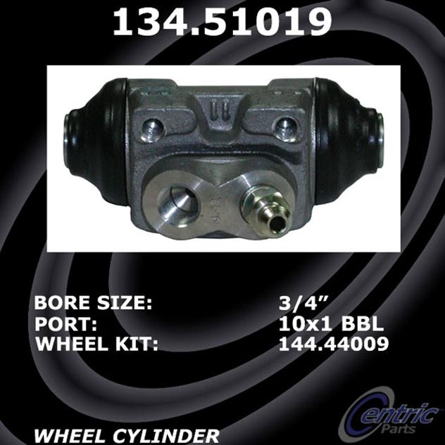 Wheel Cylinder Single Premium Series - Centric Parts 1999-2001 Sonata 4 Cyl 2.4L