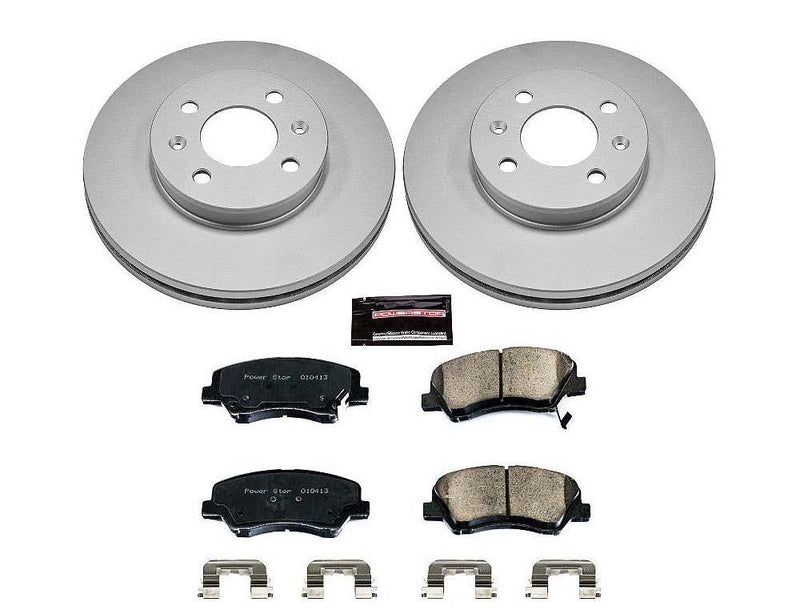 Brake Kit Front Geomet Coated Z17 Evolution - Power Stop 2012-18 Hyundai Accent