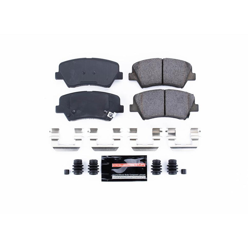 Brake Pad Set Set Of 2 Carbon Fiber Ceramic Z23 Evolution Sport - Powerstop 2013-2015 Veloster 4 Cyl 1.6L