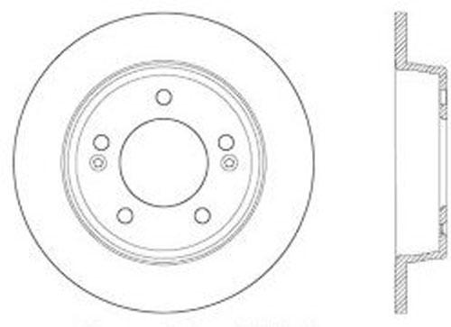 Brake Disc Left Single Plain Surface C-tek Series - Centric Parts 2018 Elantra 4 Cyl 1.6L