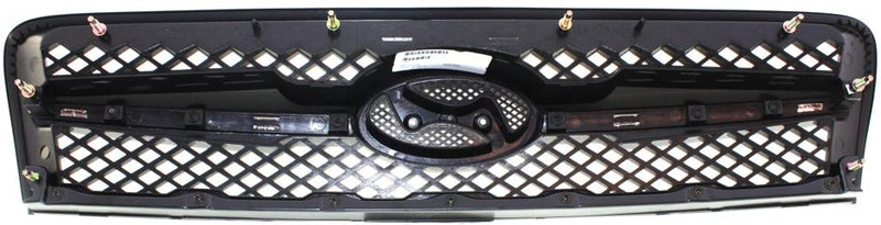 Grille Assembly Single Black Plastic - Replacement 2005-2006 Tucson 4 Cyl 2.0L