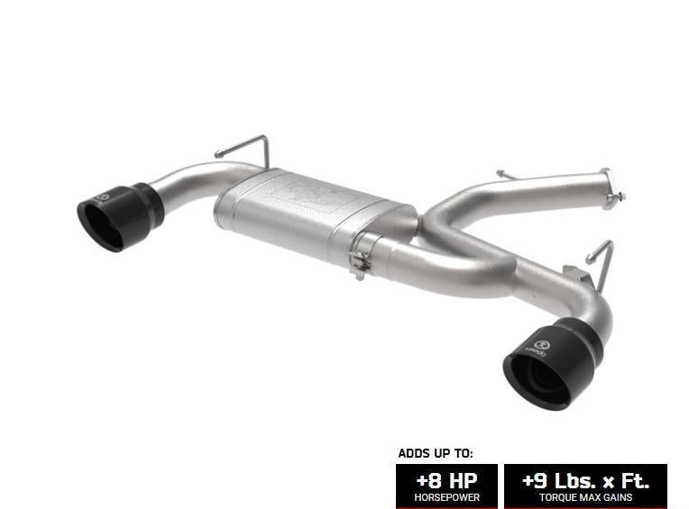 Axle Back Exhaust System 3" Stainless Steel Takeda - AFE 2019-21 Hyundai Veloster 4Cyl 2.0L