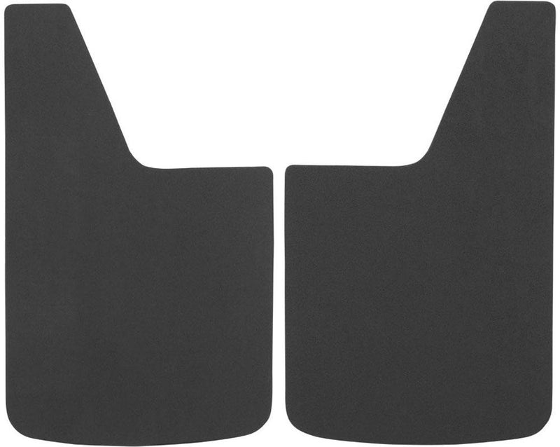 Mud Flaps Set Of 2 Textured Black Rubber Textured Series - Luverne Universal