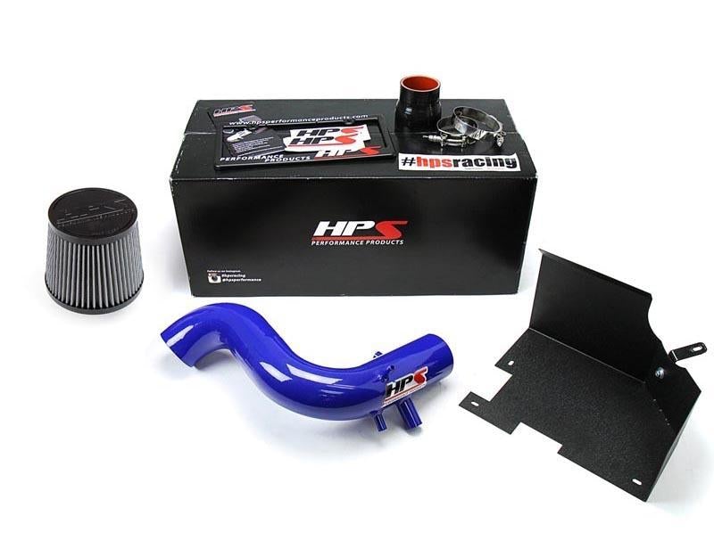 Short Ram Air Intake Air Intake Kit Incl. Heat Shield Blue - HPS Performance Products 2011-14 Hyundai Sonata