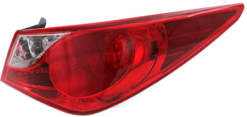 Tail Light Set Of 2 Clear Red W/ Bulb(s) - Replacement 2011-2012 Sonata