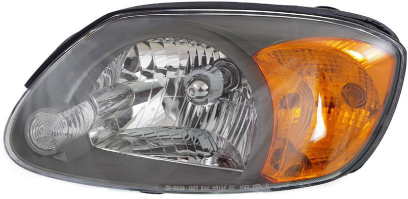 Headlight Left Single Clear W/ Bulb(s) - Replacement 2003-2005 Accent