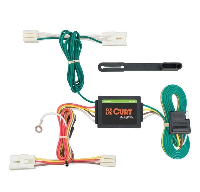 Wiring Harness 4 Way Flat Output Custom - Curt 2013-17 Hyundai Accent