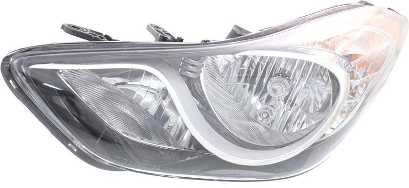 Headlight Left Single Clear W/ Bulb(s) Capa Certified - Replacement 2011-2012 Elantra