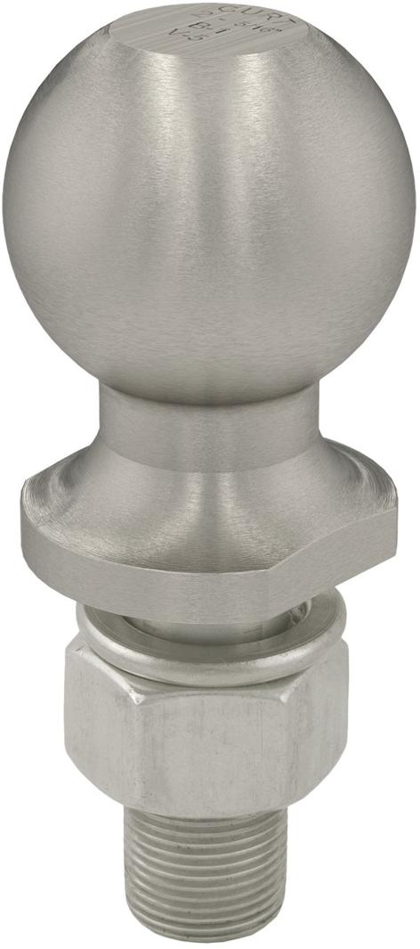 Hitch Ball Single Chrome Steel - Curt Universal