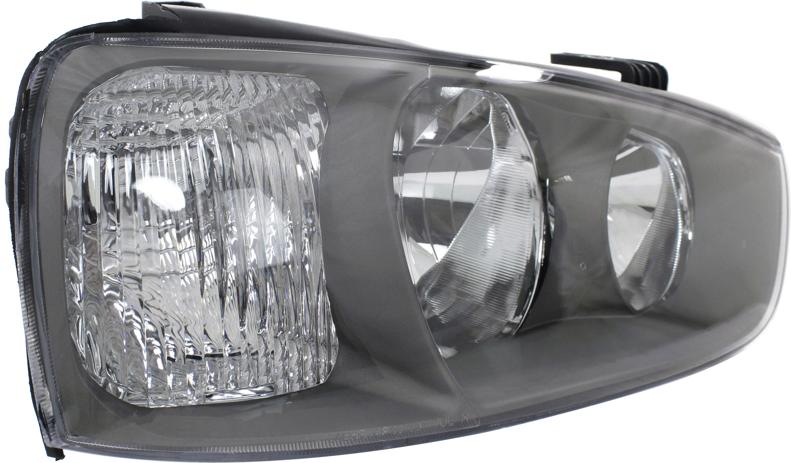 Headlight Right Single Clear W/ Bulb(s) - Replacement 2001-2003 Elantra
