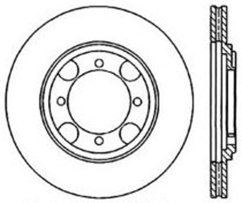 Brake Disc Left Single Plain Surface C-tek Series - Centric Parts 1992-1998 Elantra