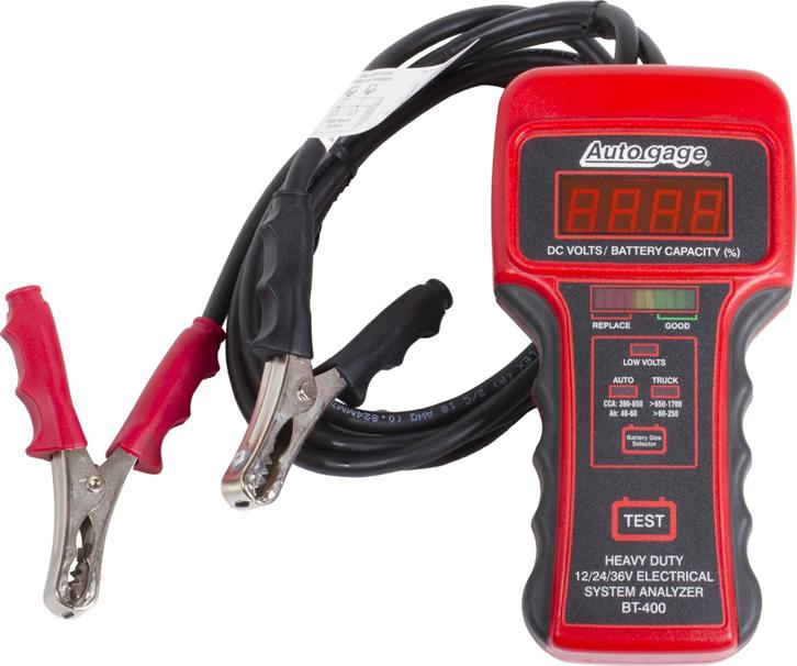 Battery Tester Single Heavy Duty Autogage Series - Autometer Universal
