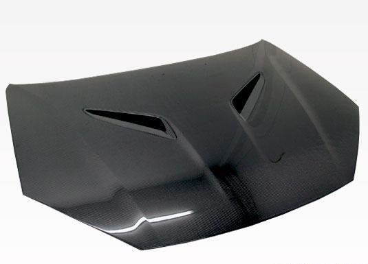 Hood Black Carbon Fiber OEM Style - VIS Racing 2013-16 Hyundai Genesis Sedan