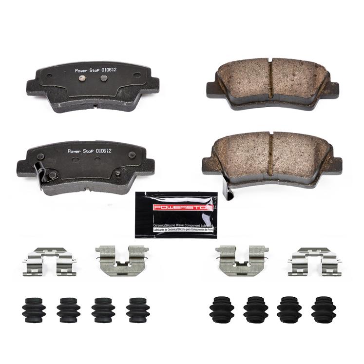 Brake Pad Set Set Of 2 Carbon Fiber Ceramic Z23 Evolution Sport - Powerstop 2015 Accent 4 Cyl 1.6L