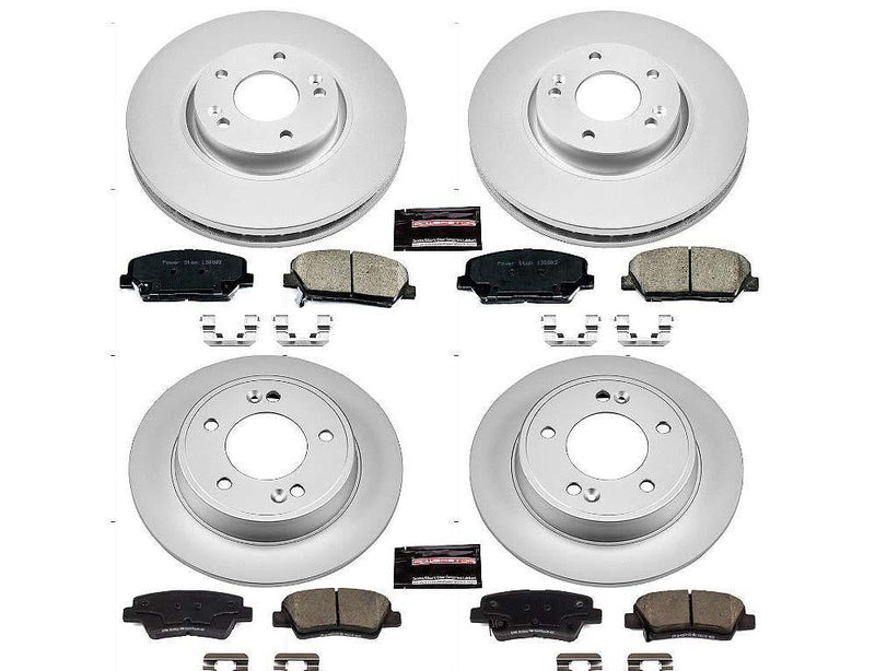 Brake Kit Front Rear Geomet Coated Z17 Evolution - Power Stop 2013-15 Hyundai Veloster