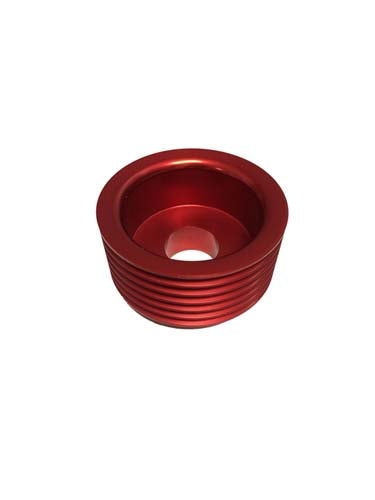 Torque Solution Lightweight Alternator Pulley (Red) - Torque Solutions 2010 Genesis Coupe