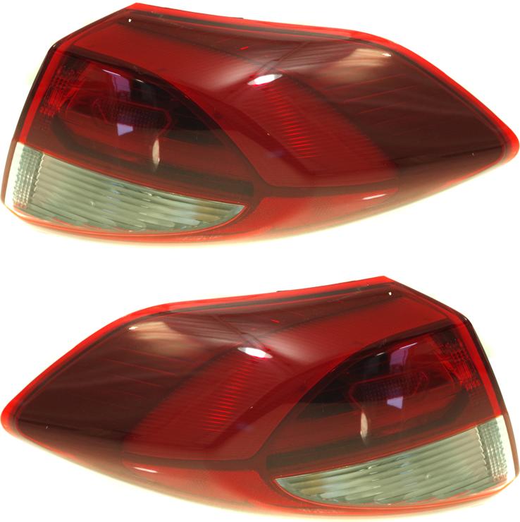 Tail Light Set Of 2 Red W/ Bulb(s) - Replacement 2016-2018 Tucson