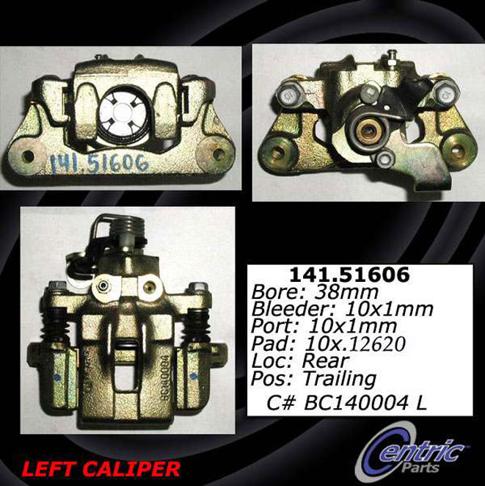 Brake Caliper Right Single Semi-loaded Series - Centric Parts 1994 Sonata 4 Cyl 2.0L