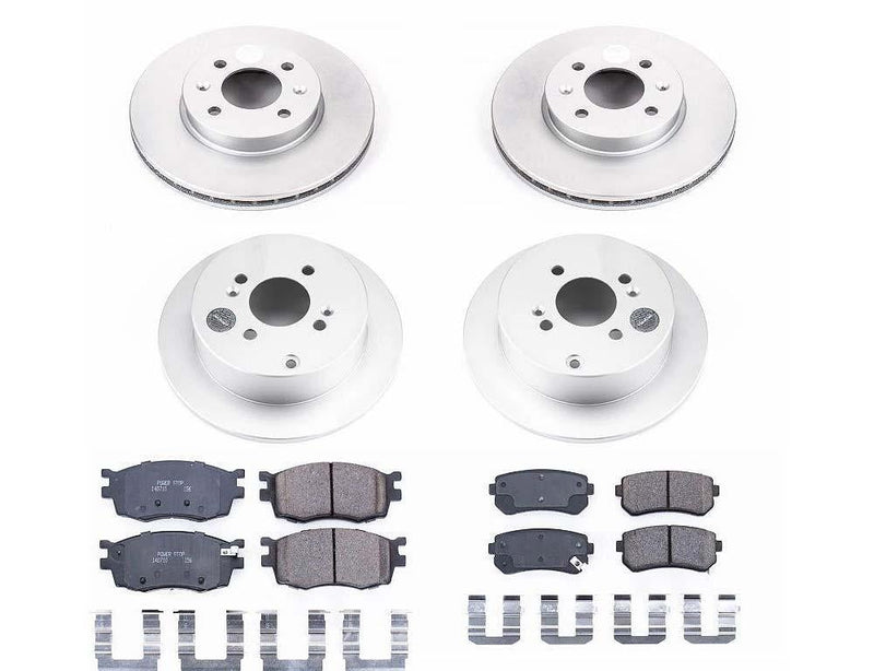 Brake Kit Front Rear Geomet Coated Z17 Evolution - Power Stop 2006-07 Hyundai Accent