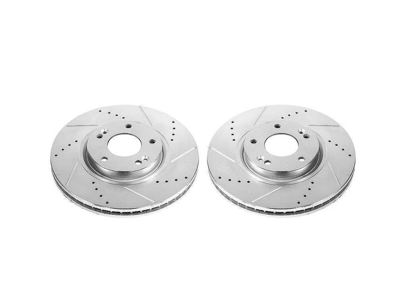 Rotors Front Pair Drilled Slotted Evolution - Power Stop 2006-11 Hyundai Azera