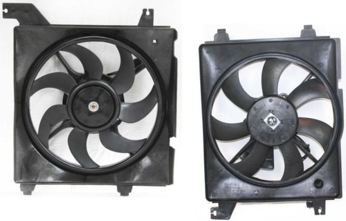 Cooling Fan Assembly Set Of 2 - Replacement 2001-2006 Elantra 4 Cyl 2.0L