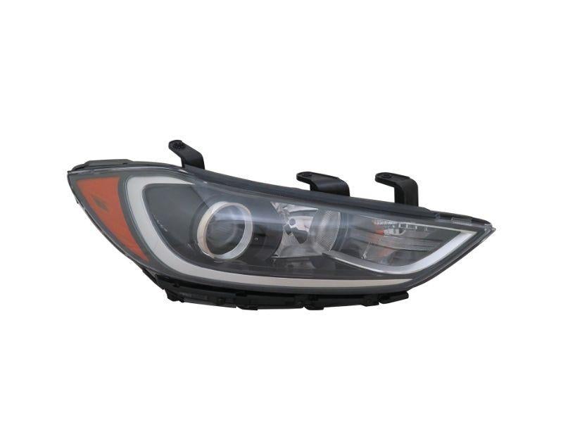 Headlight CAPA Certified Halogen 20-9807-00-9 - TYC Genera 2017-18 Hyundai Elantra