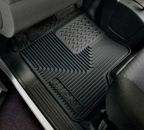 Floor Mats 1st 2 Pieces Gray Rubberized&thermoplastic Heavy Duty Series - Husky Liners 1989 Sonata