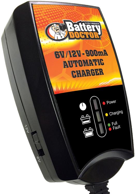 Battery Charger 900ma 6v And 12v Single Smart Series - Battery Doctor Universal